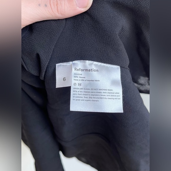 SOLD! REFORMATION Vivianne Rose Floral Tie Cutout Dress SZ6 - Picture 4 of 5